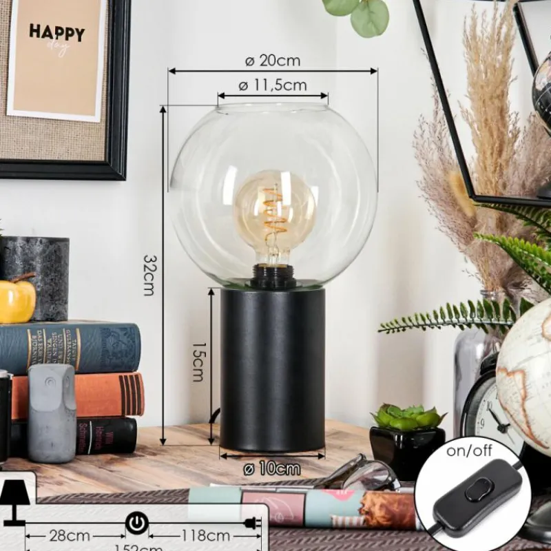 hofstein Koyoto Boule lumineuse, Lampe de bureau, Lampe à poser Clair, 1 lumière