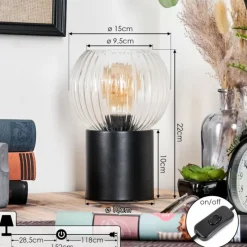 hofstein Koyoto Boule lumineuse, Lampe de bureau, Lampe à poser Clair, 1 lumière