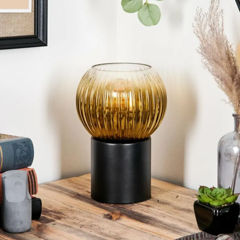 Lampes Dorées-hofstein Koyoto Boule lumineuse, Lampe de bureau, Lampe à poser Or, Clair, 1 lumière