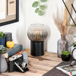 hofstein Koyoto Boule lumineuse, Lampe de bureau, Lampe à poser Clair, Fumé, 1 lumière