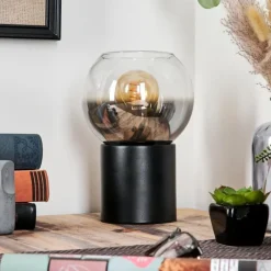 hofstein Koyoto Boule lumineuse, Lampe de bureau, Lampe à poser Clair, Fumé, 1 lumière