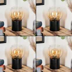 hofstein Koyoto Boule lumineuse, Lampe de bureau, Lampe à poser Ambre, Clair, 1 lumière