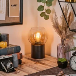 hofstein Koyoto Boule lumineuse, Lampe de bureau, Lampe à poser Ambre, Clair, 1 lumière