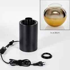 hofstein Koyoto Boule lumineuse, Lampe de bureau, Lampe à poser Or, Clair, 1 lumière