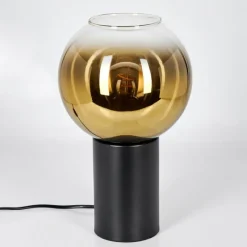 hofstein Koyoto Boule lumineuse, Lampe de bureau, Lampe à poser Or, Clair, 1 lumière