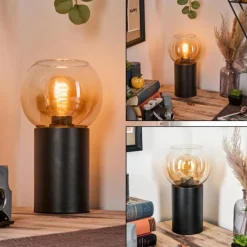 hofstein Koyoto Boule lumineuse, Lampe de bureau, Lampe à poser Ambre, Clair, 1 lumière