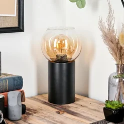 hofstein Koyoto Boule lumineuse, Lampe de bureau, Lampe à poser Ambre, Clair, 1 lumière