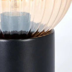 hofstein Koyoto Boule lumineuse, Lampe de bureau, Lampe à poser Ambre, 1 lumière