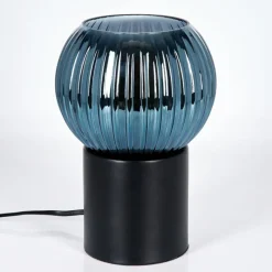 Lampes Vintages & Rétros-hofstein Koyoto Boule lumineuse, Lampe de bureau, Lampe à poser Bleu, 1 lumière