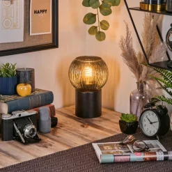 Lampes Vintages & Rétros-hofstein Koyoto Boule lumineuse, Lampe de bureau, Lampe à poser Bleu, 1 lumière