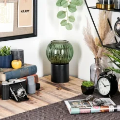 Lampes Vintages & Rétros-hofstein Koyoto Boule lumineuse, Lampe de bureau, Lampe à poser Vert, 1 lumière