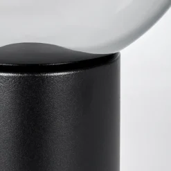 hofstein Koyoto Boule lumineuse, Lampe de bureau, Lampe à poser Chrome, Clair, Fumé, 1 lumière