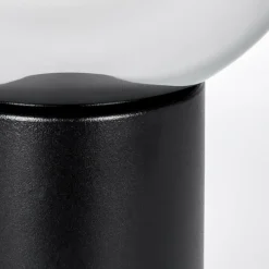 hofstein Koyoto Boule lumineuse, Lampe de bureau, Lampe à poser Chrome, Fumé, 1 lumière