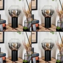 hofstein Koyoto Boule lumineuse, Lampe de bureau, Lampe à poser Clair, Fumé, 1 lumière