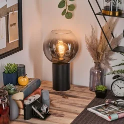 hofstein Koyoto Boule lumineuse, Lampe de bureau, Lampe à poser Clair, Fumé, 1 lumière