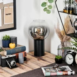 hofstein Koyoto Boule lumineuse, Lampe de bureau, Lampe à poser Clair, Fumé, 1 lumière