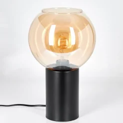 hofstein Koyoto Boule lumineuse, Lampe de bureau, Lampe à poser Ambre, 1 lumière