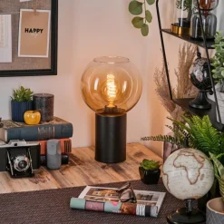 hofstein Koyoto Boule lumineuse, Lampe de bureau, Lampe à poser Ambre, Clair, 1 lumière