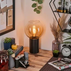 hofstein Koyoto Boule lumineuse, Lampe de bureau, Lampe à poser Ambre, Clair, 1 lumière