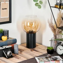 hofstein Koyoto Boule lumineuse, Lampe de bureau, Lampe à poser Ambre, Clair, 1 lumière