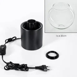 hofstein Koyoto Boule lumineuse, Lampe de bureau, Lampe à poser 20 cm Clair, 1 lumière