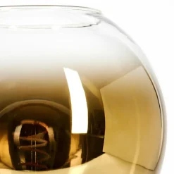 hofstein Koyoto Boule lumineuse, Lampe de bureau, Lampe à poser 20 cm Or, Clair, 1 lumière