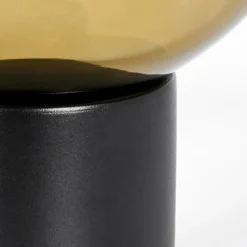 hofstein Koyoto Boule lumineuse, Lampe de bureau, Lampe à poser 20 cm Or, Clair, 1 lumière