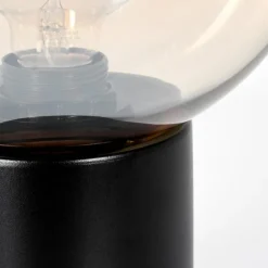 hofstein Koyoto Boule lumineuse, Lampe de bureau, Lampe à poser 20 cm Ambre, Clair, 1 lumière