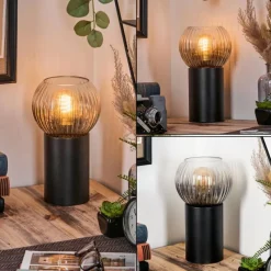 hofstein Koyoto Boule lumineuse, Lampe de bureau, Lampe à poser Clair, Fumé, 1 lumière