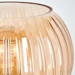 hofstein Koyoto Boule lumineuse, Lampe de bureau, Lampe à poser Ambre, 1 lumière