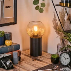 hofstein Koyoto Boule lumineuse, Lampe de bureau, Lampe à poser Ambre, Clair, 1 lumière