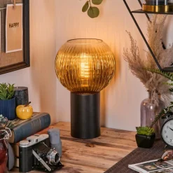 Lampes Dorées-hofstein Koyoto Boule lumineuse, Lampe de bureau, Lampe à poser Or, Clair, 1 lumière