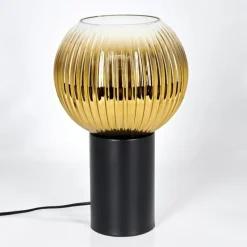 Lampes Dorées-hofstein Koyoto Boule lumineuse, Lampe de bureau, Lampe à poser Or, Clair, 1 lumière