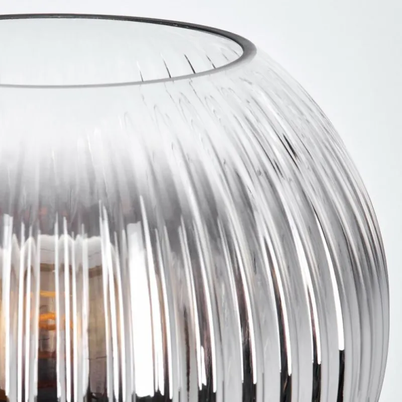 Suspension Verre Fumé-hofstein Koyoto Boule lumineuse, Lampe de bureau, Lampe à poser Clair, Fumé, 1 lumière