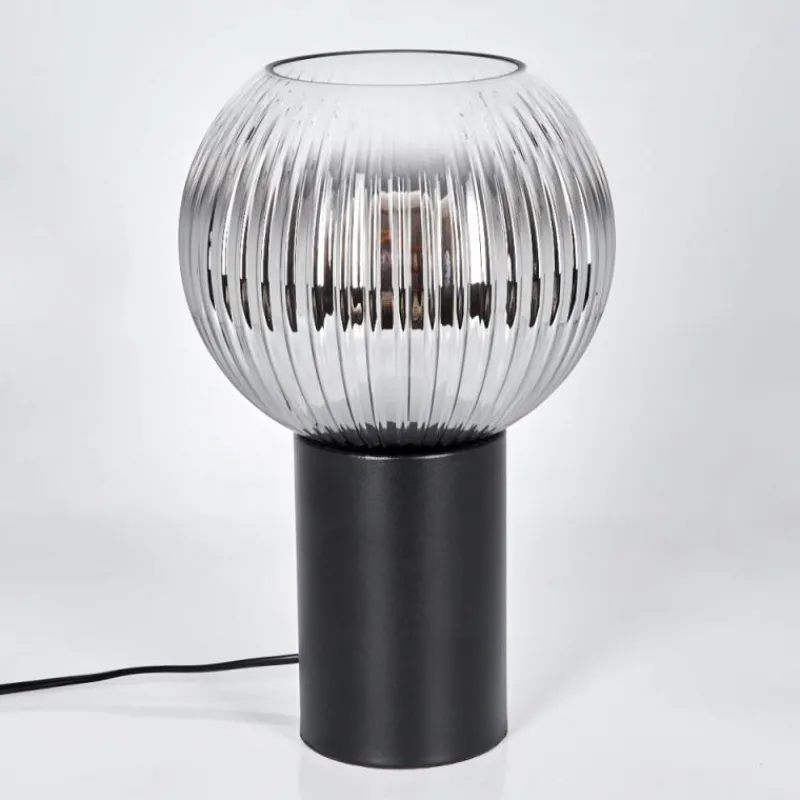 Suspension Verre Fumé-hofstein Koyoto Boule lumineuse, Lampe de bureau, Lampe à poser Clair, Fumé, 1 lumière