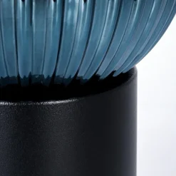 Lampes Vintages & Rétros-hofstein Koyoto Boule lumineuse, Lampe de bureau, Lampe à poser Bleu, 1 lumière