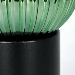 Lampes Vintages & Rétros-hofstein Koyoto Boule lumineuse, Lampe de bureau, Lampe à poser 20 cm Vert, 1 lumière