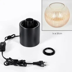 hofstein Koyoto Boule lumineuse, Lampe de bureau, Lampe à poser Ambre, Clair, 1 lumière