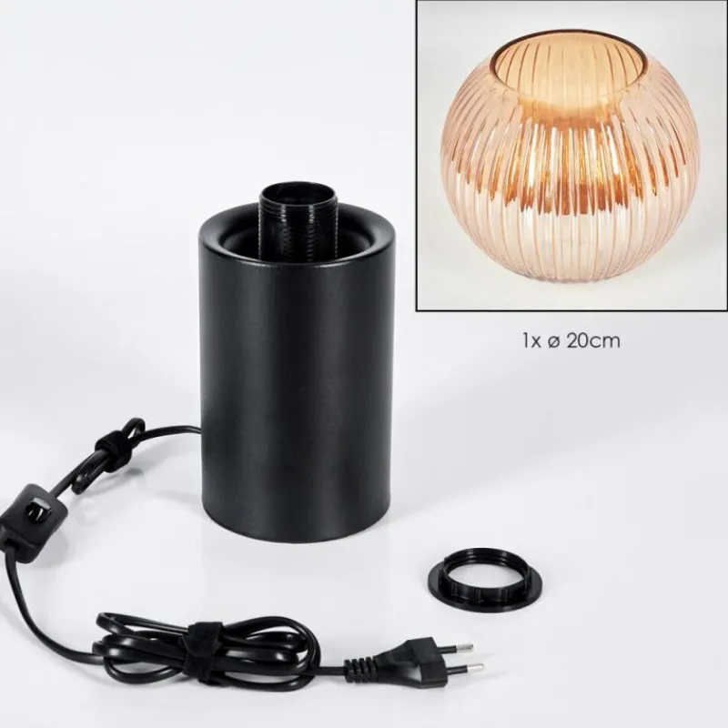 hofstein Koyoto Boule lumineuse, Lampe de bureau, Lampe à poser 11 cm Ambre, 1 lumière