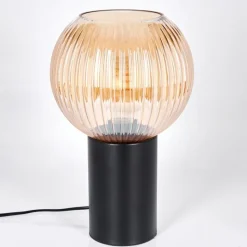 hofstein Koyoto Boule lumineuse, Lampe de bureau, Lampe à poser 11 cm Ambre, 1 lumière