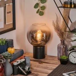 hofstein Koyoto Boule lumineuse, Lampe de bureau, Lampe à poser Clair, Fumé, 1 lumière