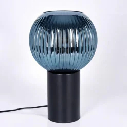 hofstein Koyoto Boule lumineuse, Lampe de bureau, Lampe à poser 20 cm Bleu, 1 lumière