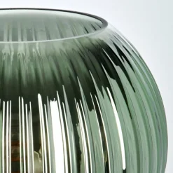 hofstein Koyoto Boule lumineuse, Lampe de bureau, Lampe à poser 20 cm Vert, 1 lumière