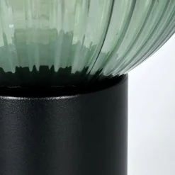 hofstein Koyoto Boule lumineuse, Lampe de bureau, Lampe à poser 20 cm Vert, 1 lumière