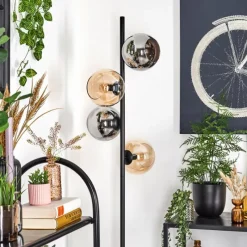 hofstein Koyoto Lampadaire 31 cm Ambre, Fumé, 4 lumières