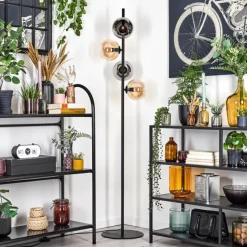 hofstein Koyoto Lampadaire 31 cm Ambre, Fumé, 4 lumières