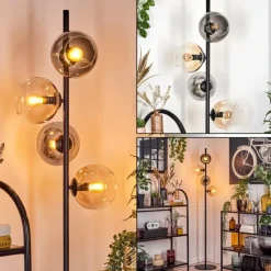 hofstein Koyoto Lampadaire 31 cm Ambre, Clair, Fumé, 4 lumières