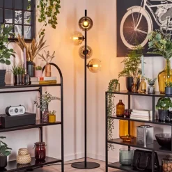 hofstein Koyoto Lampadaire 31 cm Ambre, Clair, Fumé, 4 lumières