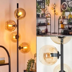 hofstein Koyoto Lampadaire 31 cm Ambre, 4 lumières