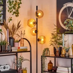 hofstein Koyoto Lampadaire 31 cm Ambre, 4 lumières